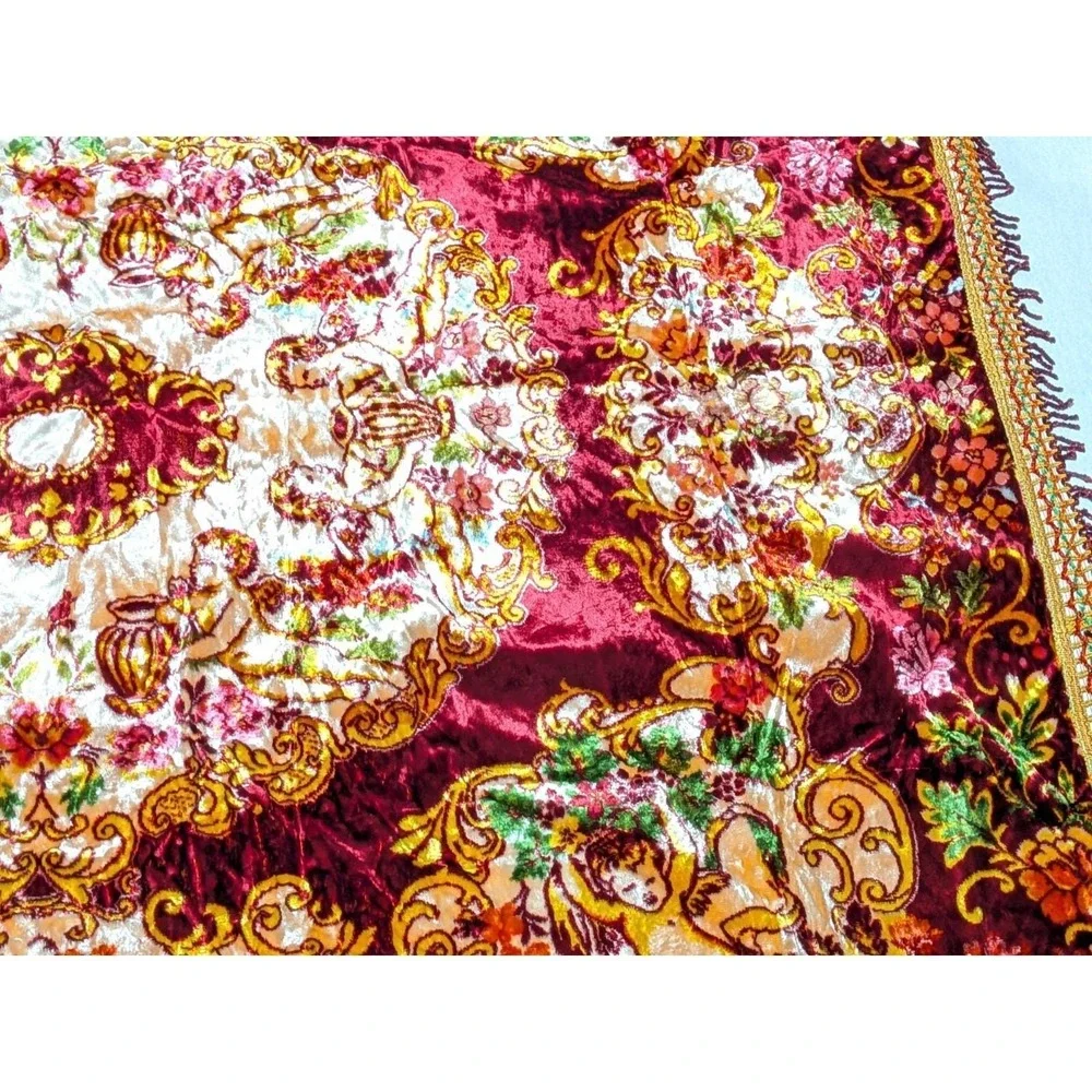 VTG 70s Besana Italian Velvet Tapestry 101